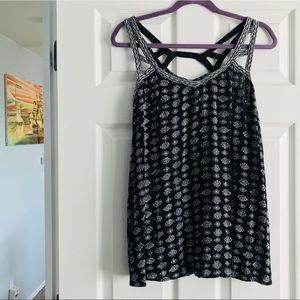 Fylo BOHO Sexy Embroidered Loose Fit Tunic Tank